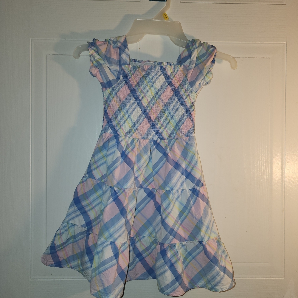 Gymboree Pastel Plaid Dress - Blue and Pink